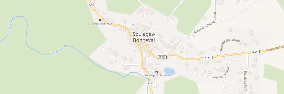 Plan du 4 Rte de Laguiole à Soulages-Bonneval