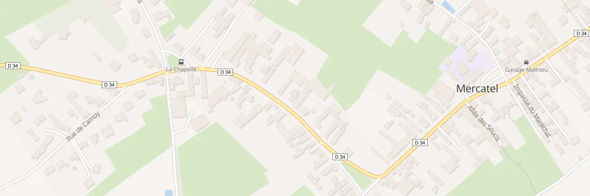 Plan du 12 Rue de la Chapelle à Mercatel