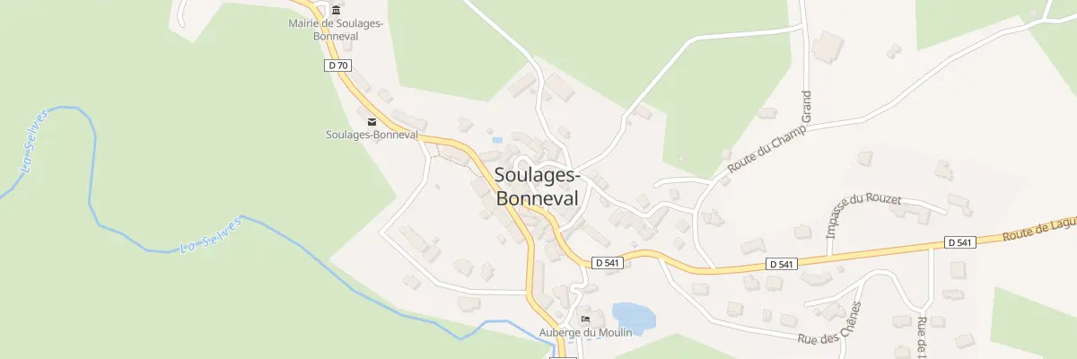 Plan du 2 Pl de l’Eglise à Soulages-Bonneval
