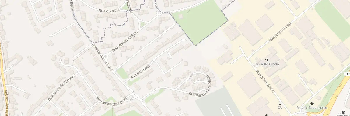 Plan du 18 Rue Van Dyck à Beaurains