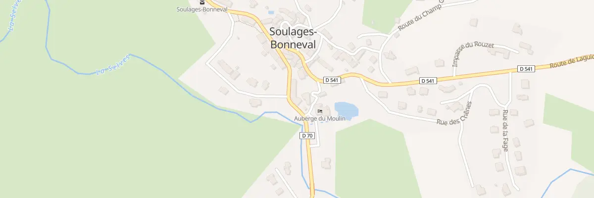 Plan du 1 Che du Moulin à Soulages-Bonneval