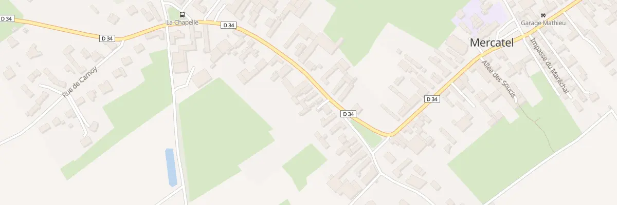 Plan du 7 Rue de la Chapelle à Mercatel