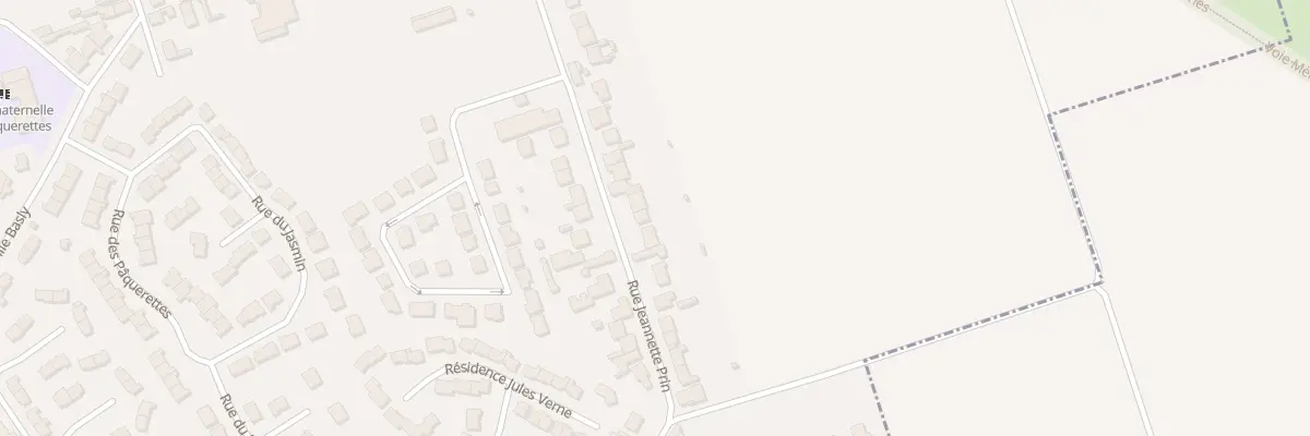 Plan du 20 Rue Jeannette Prin à Auchy-les-Mines