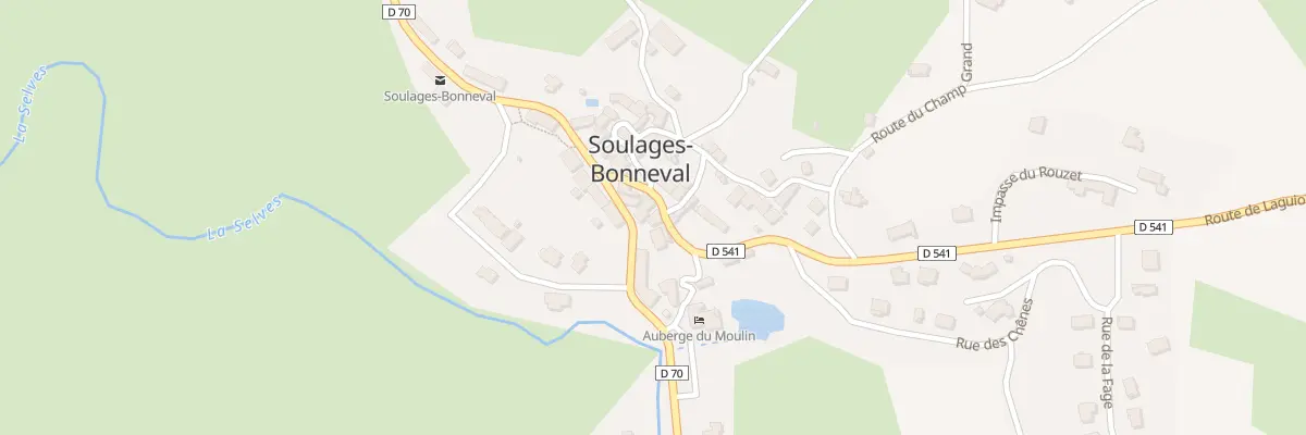 Plan du 6 Rte de Laguiole à Soulages-Bonneval