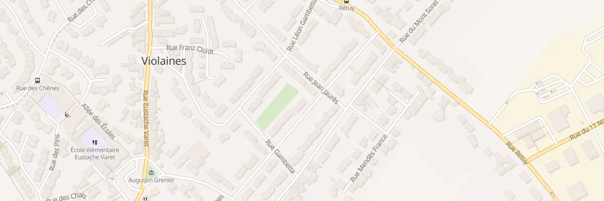 Plan du 12 Rue Léo Lagrange à Violaines