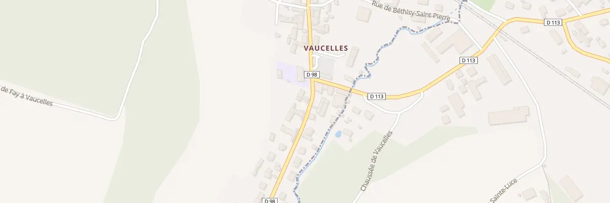 Plan du 44 Gr Grande Rue de Vaucelles à Néry