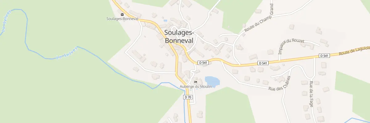 Plan du 8 Rte de Laguiole à Soulages-Bonneval