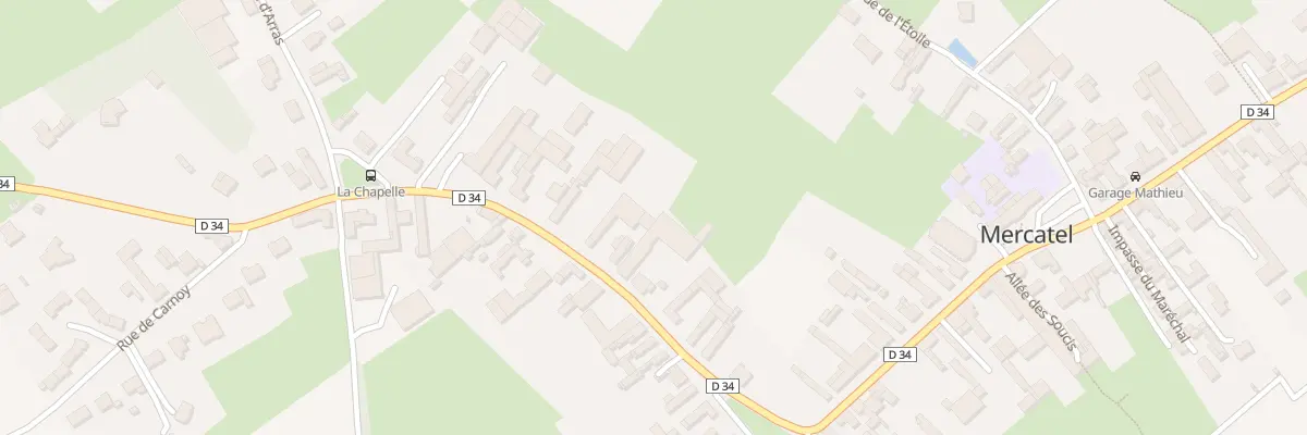 Plan du 12B Rue de la Chapelle à Mercatel