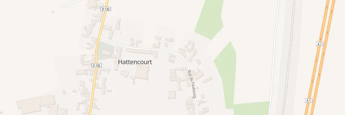 Plan du 6 Rue du Faubourg à Hattencourt