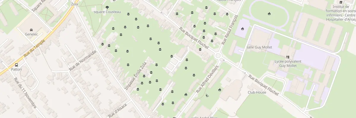 Plan du 36 Rue Bocquet Flochel à Arras