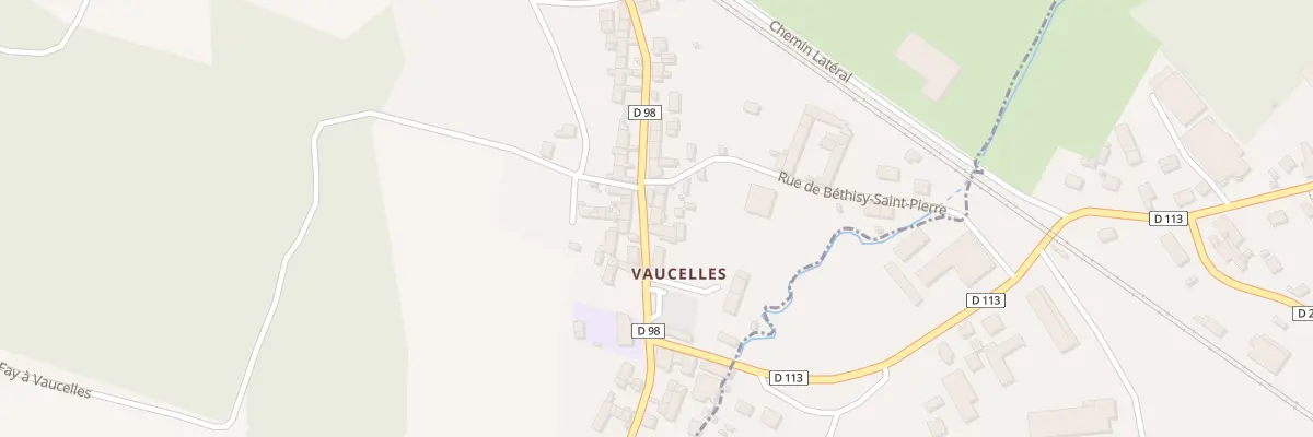 Plan du 21 Gr Grande Rue de Vaucelles à Néry