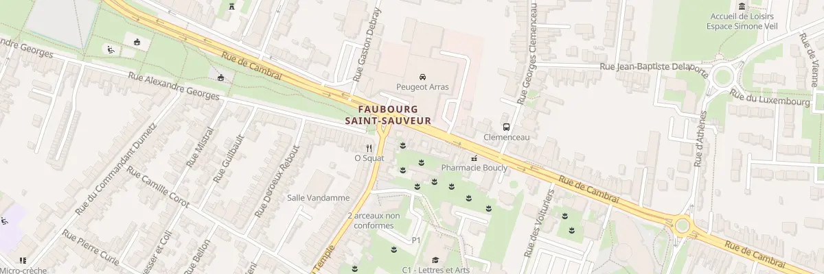 Plan du 14 Rue de Cambrai à Arras