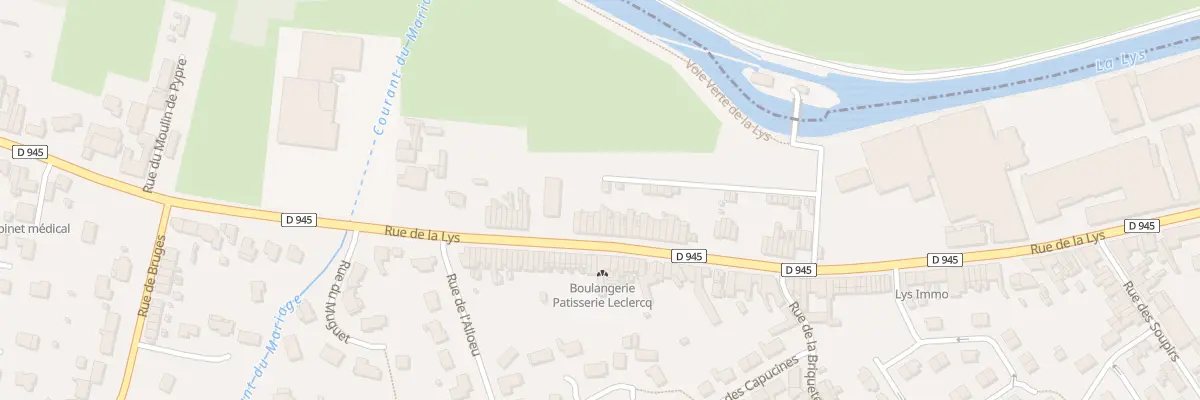 Plan du 2821 Rue de la Lys à Sailly-sur-la-Lys