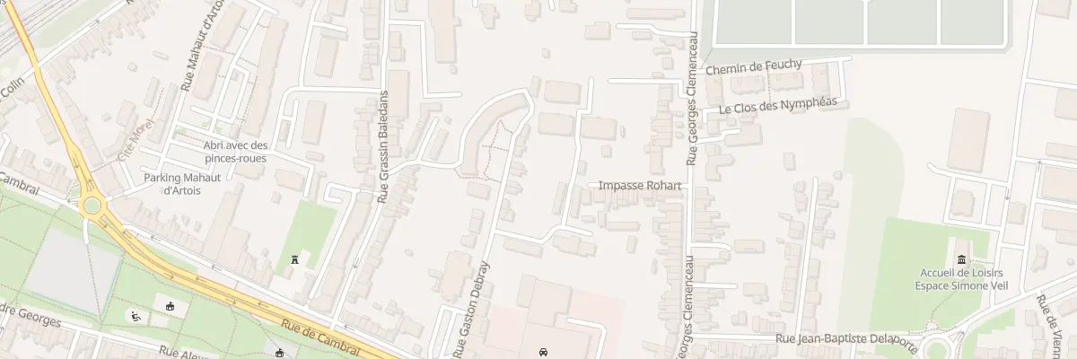 Plan du 26 Rue Gaston Debray à Arras