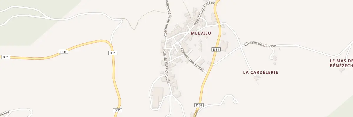 Plan du 5116 Melvieu à Saint-Victor-et-Melvieu