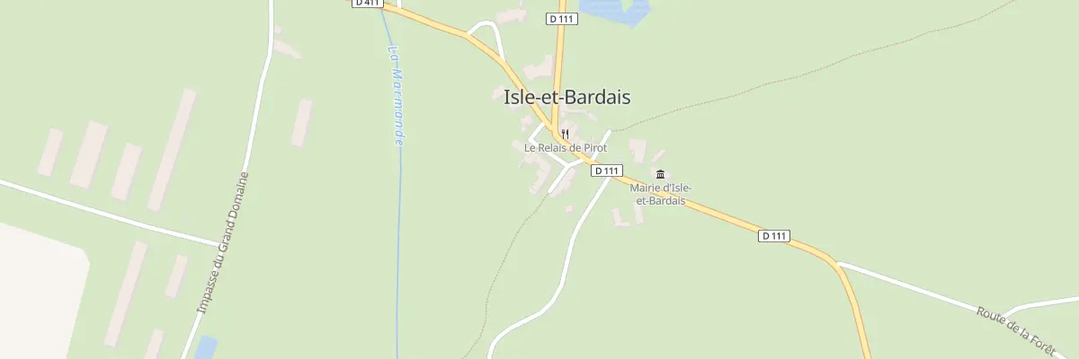 Plan du 5016 Le Bourg à Isle-et-Bardais
