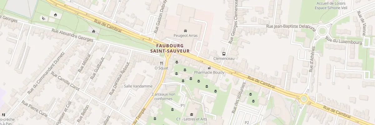 Plan du 18 Rue de Cambrai à Arras