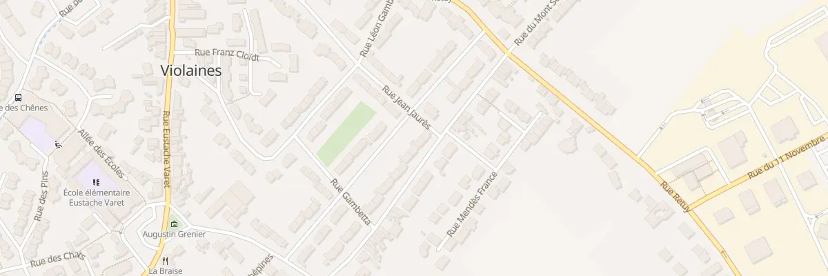 Plan du 12 Rue Jules Ferry à Violaines