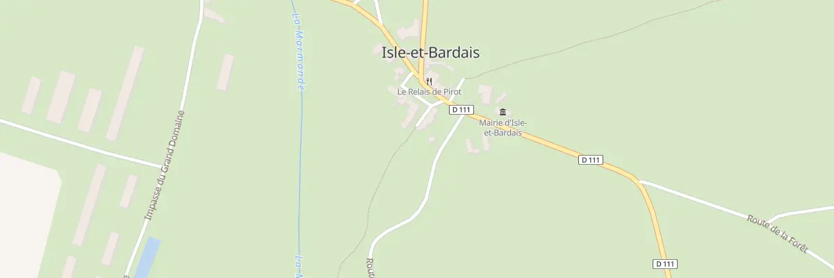 Plan du 5020 Le Bourg à Isle-et-Bardais