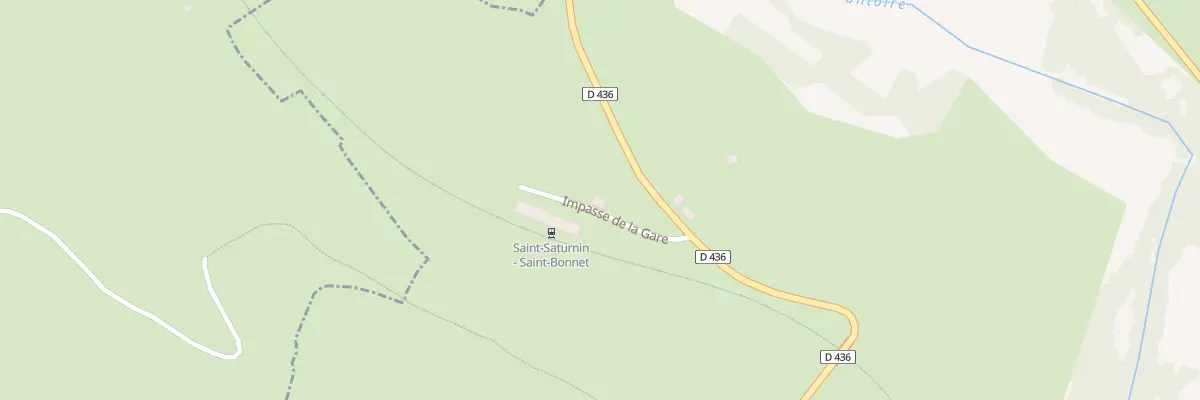 Plan du 5257 La Gare à Saint-Saturnin