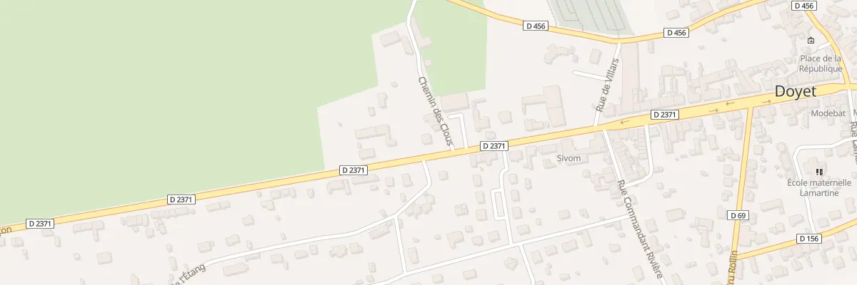 Plan du 14 Rte de Montluçon à Doyet