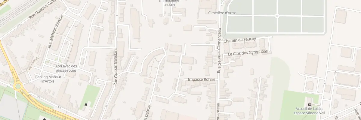 Plan du 14 Rue Gaston Debray à Arras