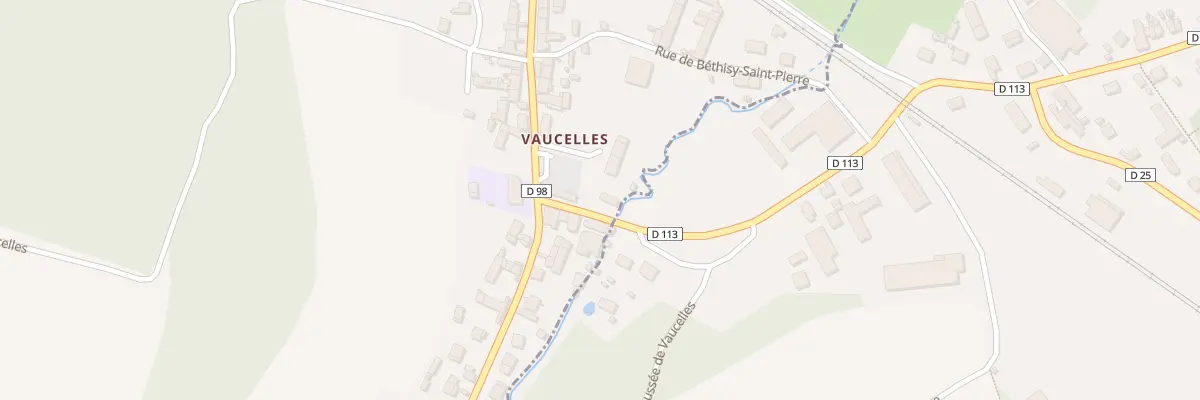 Plan du 3 Rue du Moulin de Vaucelles à Néry