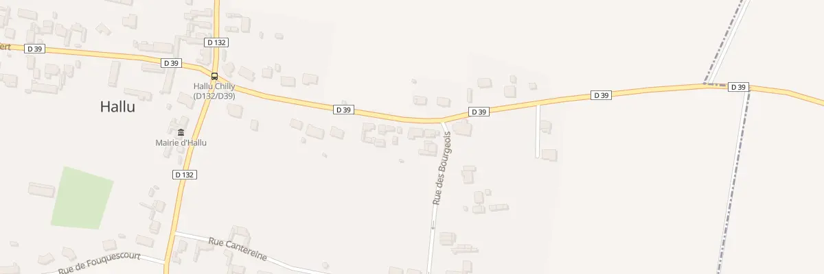 Plan du 14 Rue du Marquis de Nesle à Hallu