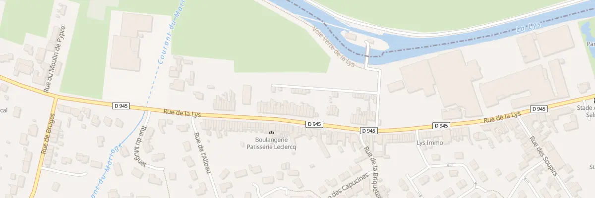 Plan du 2861 Rue de la Lys à Sailly-sur-la-Lys