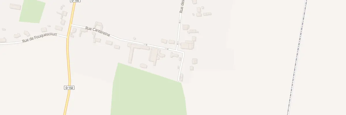 Plan du 1 Rue Cantereine à Hallu
