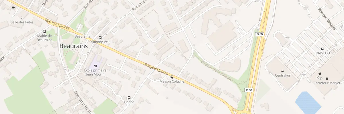 Plan du 56 Rue Jean Jaurès à Beaurains