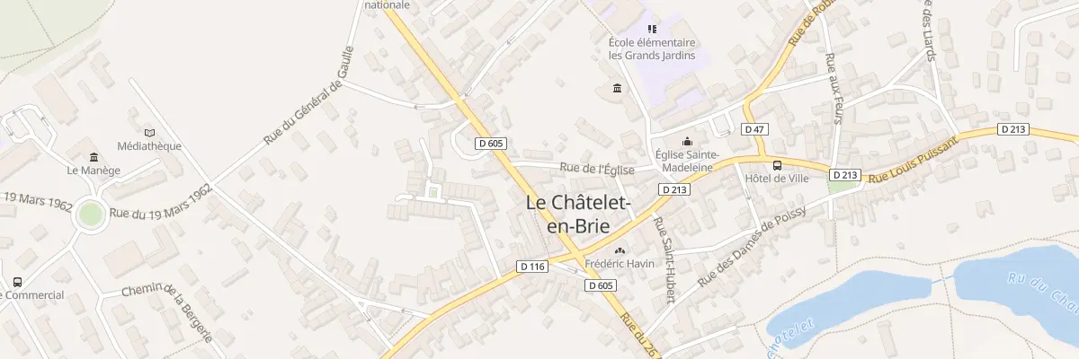 Plan du 21 Rue du 26 Août 1944 au Châtelet-en-Brie