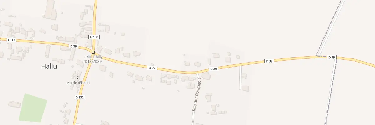 Plan du 11 Rue du Marquis de Nesle à Hallu