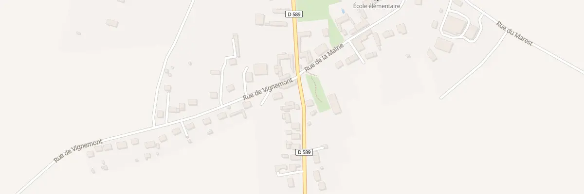 Plan du 2 Rue de Villers à Vandélicourt