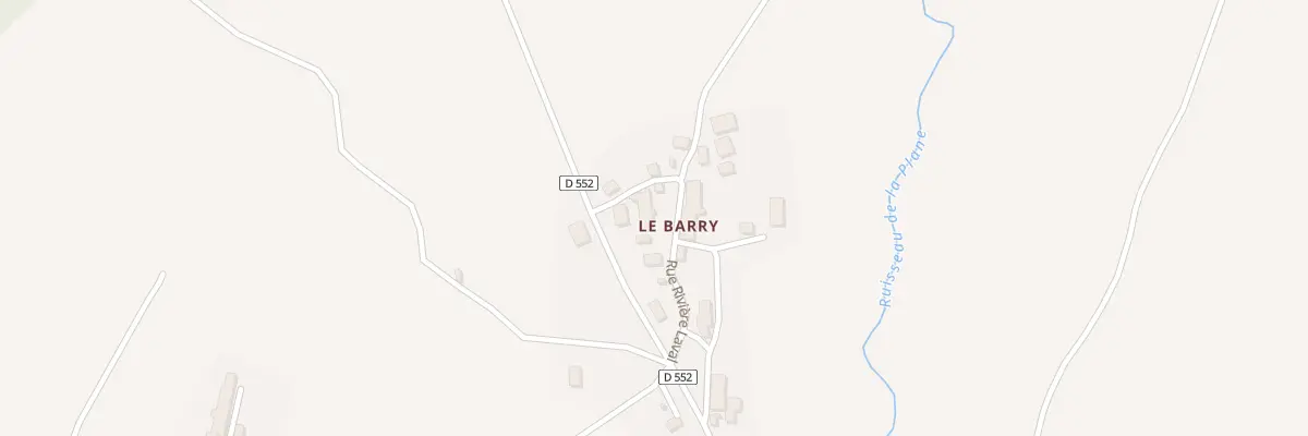 Plan du 5099 Le Barry à Perpezat