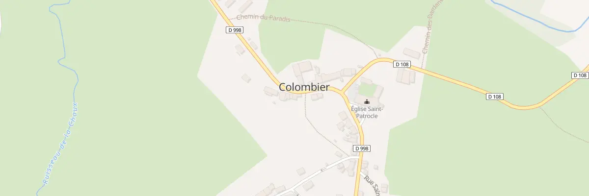 Plan du 7 Rte de Commentry à Colombier