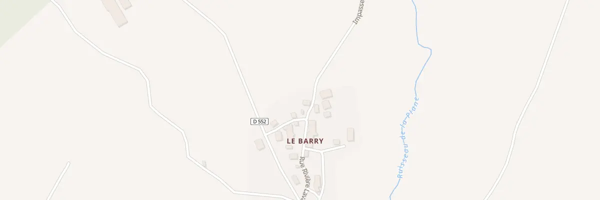 Plan du 5276 Le Barry à Perpezat