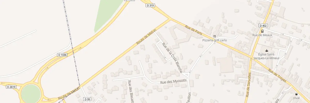Plan du 9 Rue de la Croix Blanche à Guignes