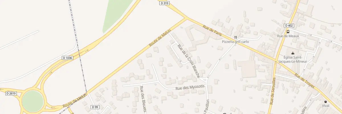 Plan du 11 Rue de la Croix Blanche à Guignes