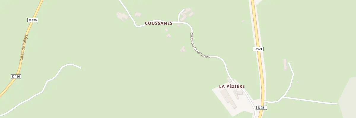 Plan du 5020 Coussanes au Cayrol