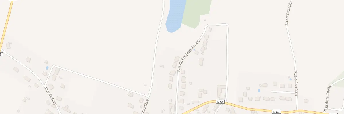 Plan du 13 Rue du Pré Jean Rouart à Mareuil-la-Motte