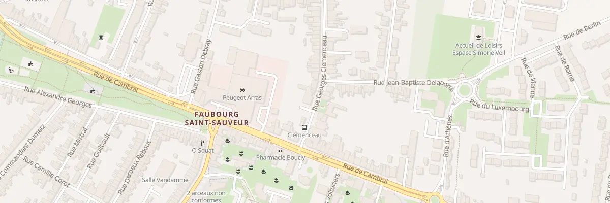 Plan du 68 Rue Georges Clémenceau à Arras