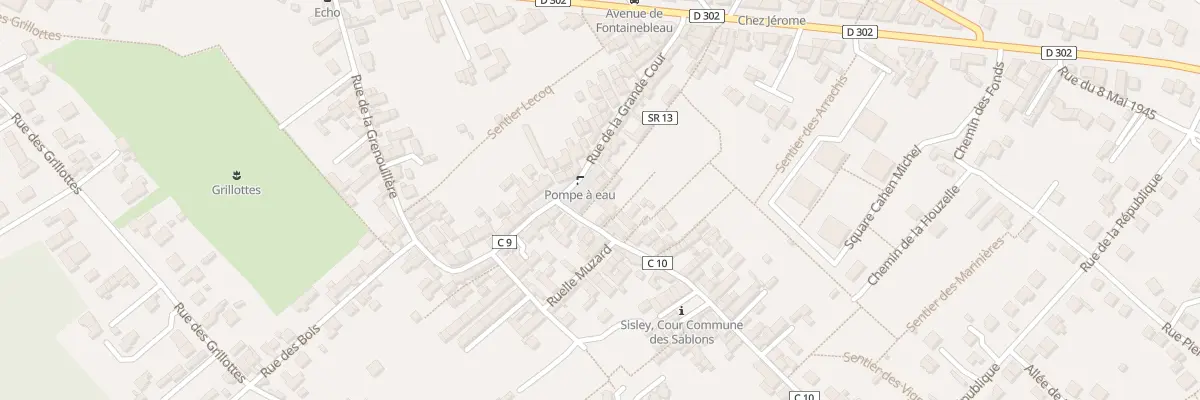 Plan du 9 Rue de la Houzelle à Moret-Loing-et-Orvanne