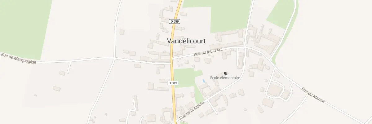 Plan du 2 Rue du Jeu d’Arc à Vandélicourt