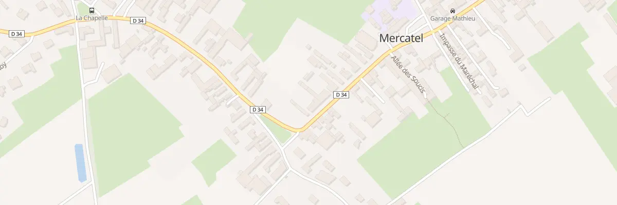 Plan du 44 Rue de la Mairie à Mercatel