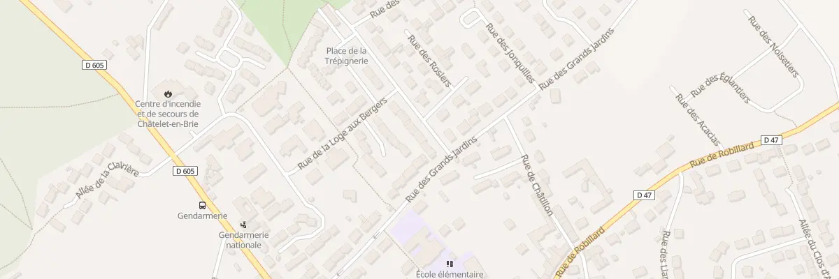 Plan du 3 Rue des Lilas au Châtelet-en-Brie