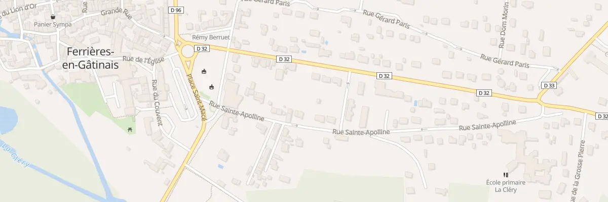 Plan du 7 Rue Sainte-apolline à Ferrières-en-Gâtinais