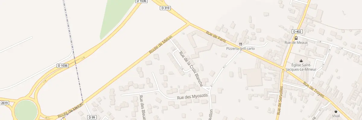 Plan du 25 Rue de la Croix Blanche à Guignes