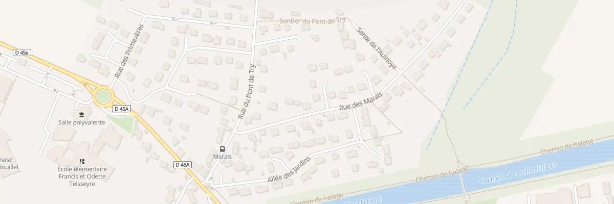 Plan du 9 Rue des Marais à Coupvray