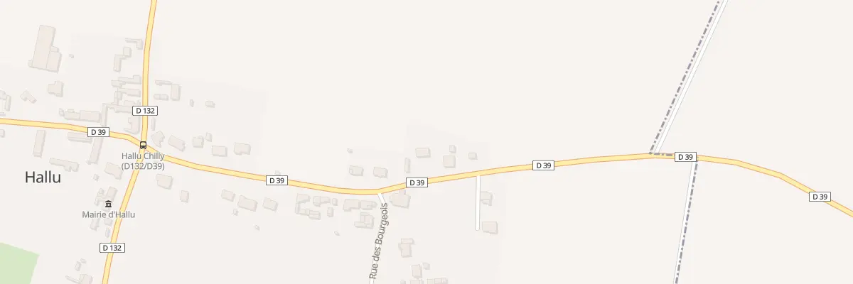 Plan du 17 Rue du Marquis de Nesle à Hallu